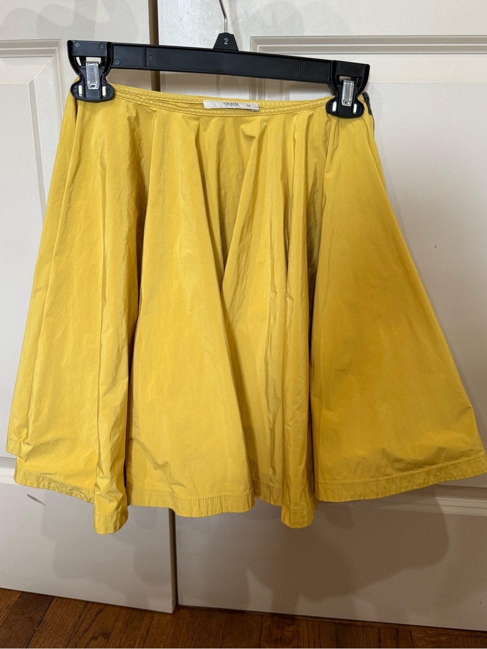 PRADA Bright Yellow Full Circle Skirt
